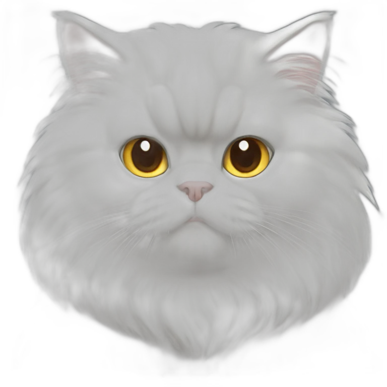 white persian cat mario emoji