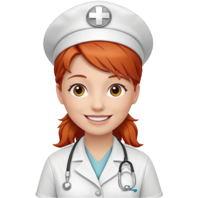 infirmière rousse emoji