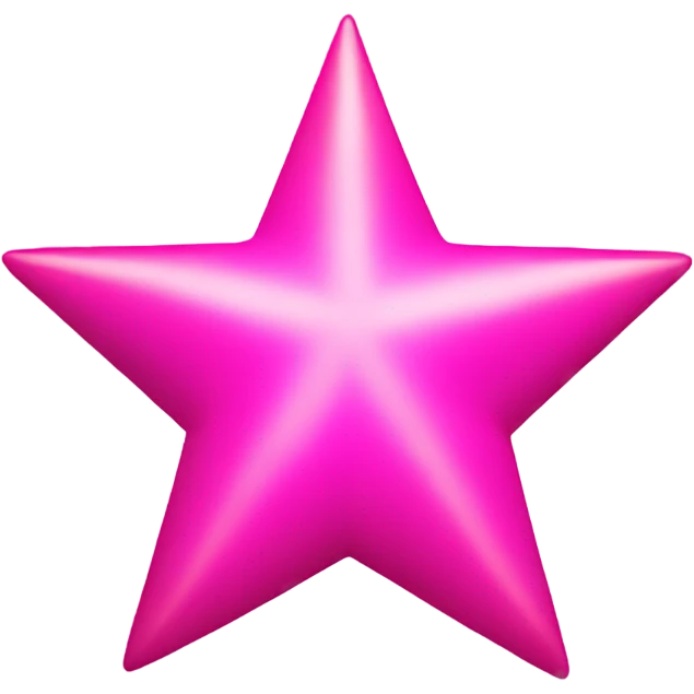 Pink star emoji