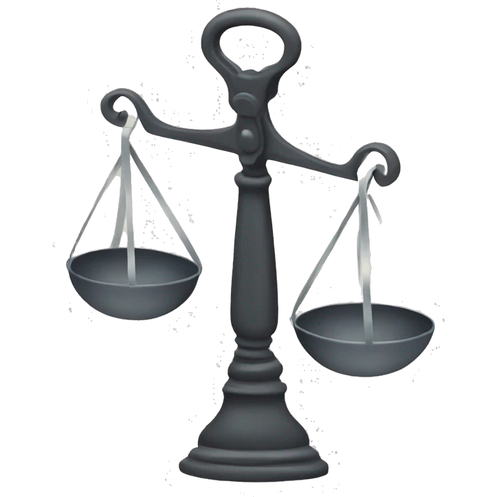 someone holding weighing scales emoji