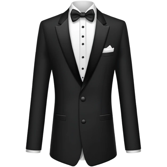 black and white formal tuxedo suit emoji