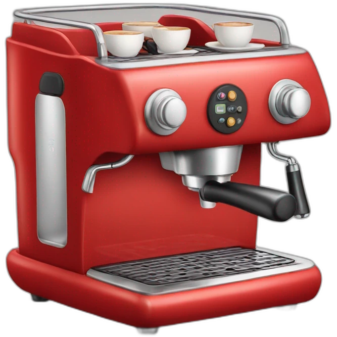 Red espresso machine emoji