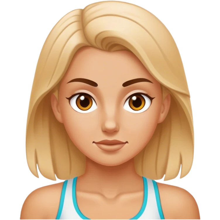 Athletic walking white girl emoji