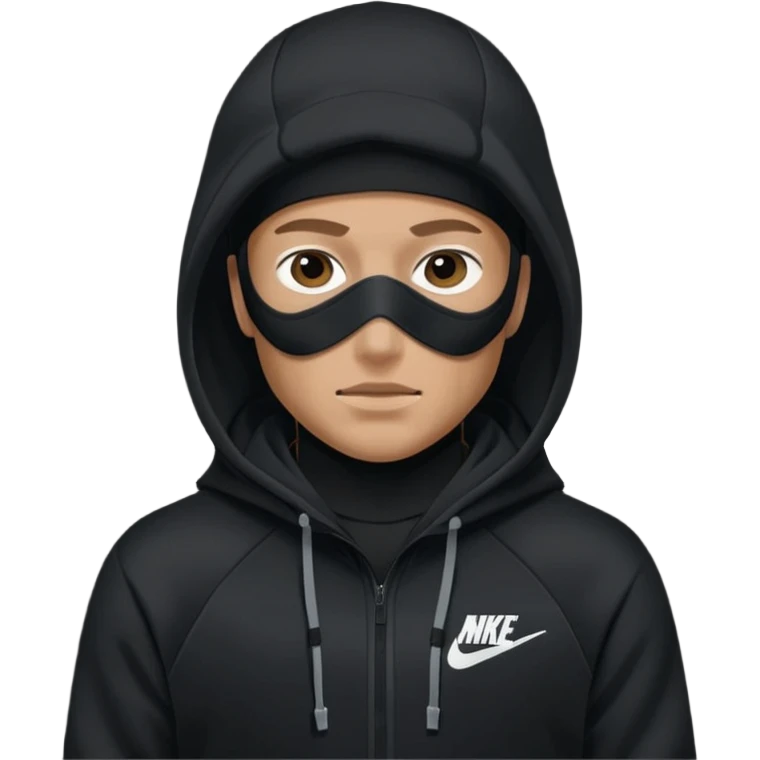 White person wearing a Nike Tex with hood and ski mask co all black and https://encrypted-tbn0.gstatic.com/images?q=tbn:ANd9GcTQEV3H5Fpq8Dp-ki2RTwgbdHqMsKZzDtarA9ywqiFzKVKjxdLc5Fq9yDOax7-XC4trueI2pFuItpqM_TVrGODdDG5la_rbm9lB8utSLKXm&s=10 emoji