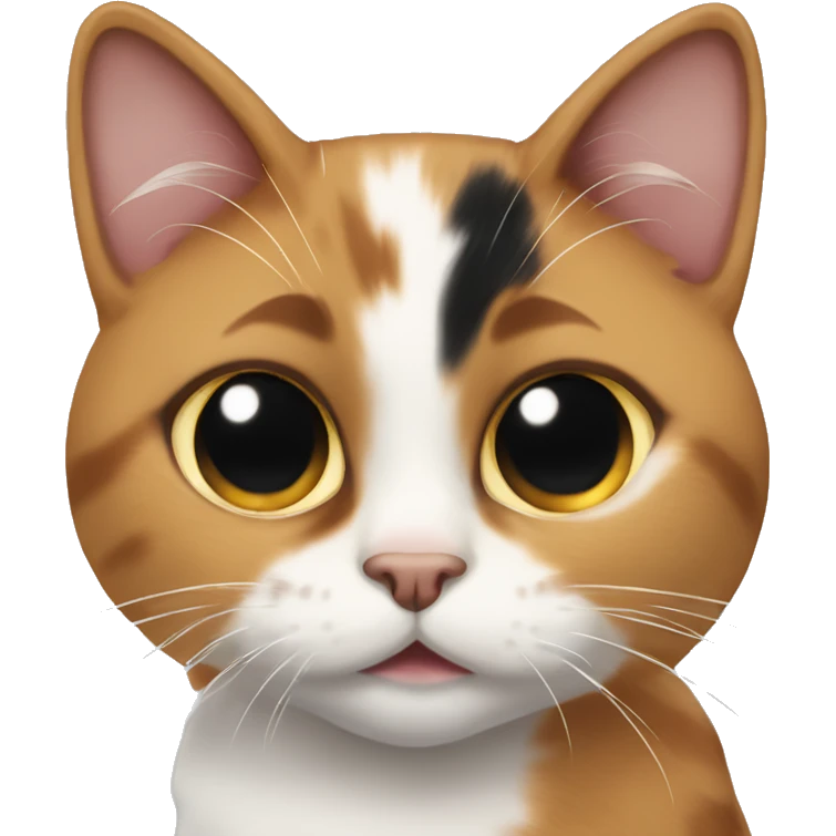 calico cat thats missing one eye  emoji