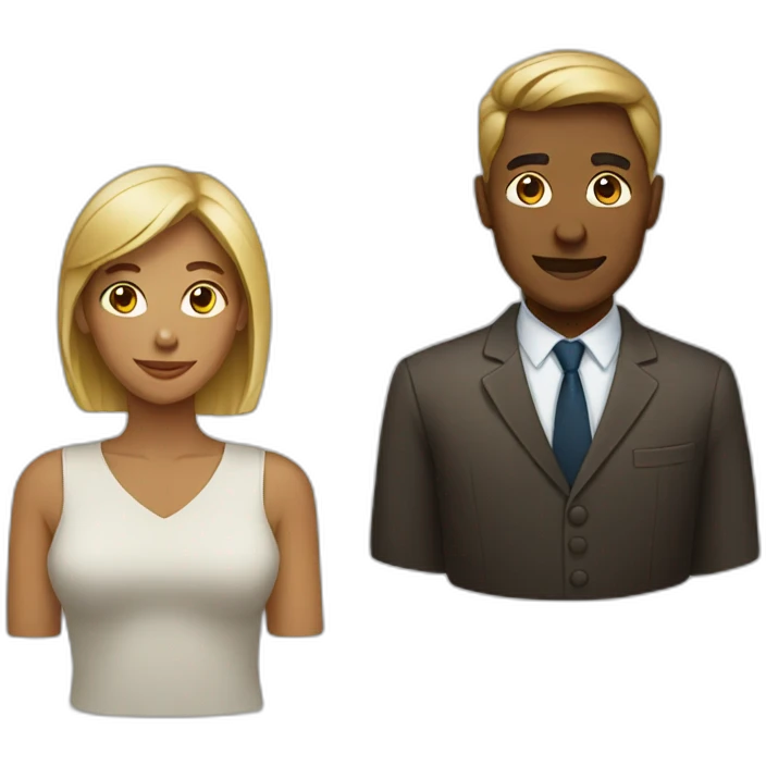 Woman and man emoji