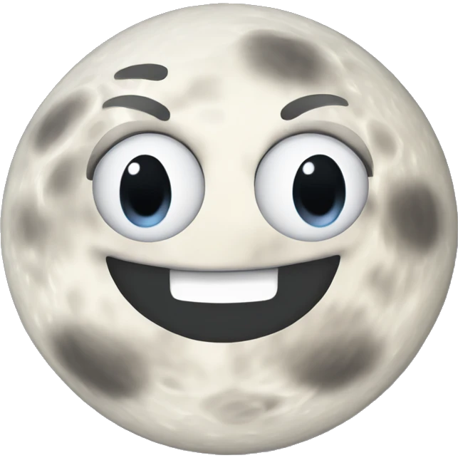 moon crazy face emoji