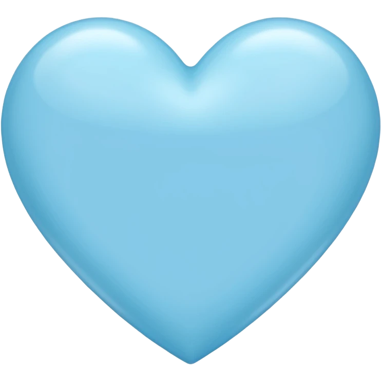corazón celeste claro  emoji