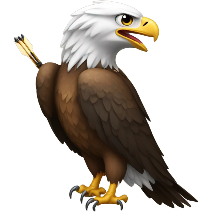 Eagle with an arrow through it emoji