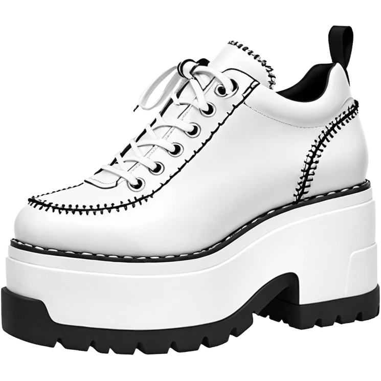 Calzado Qozmo White  marca YRU emoji