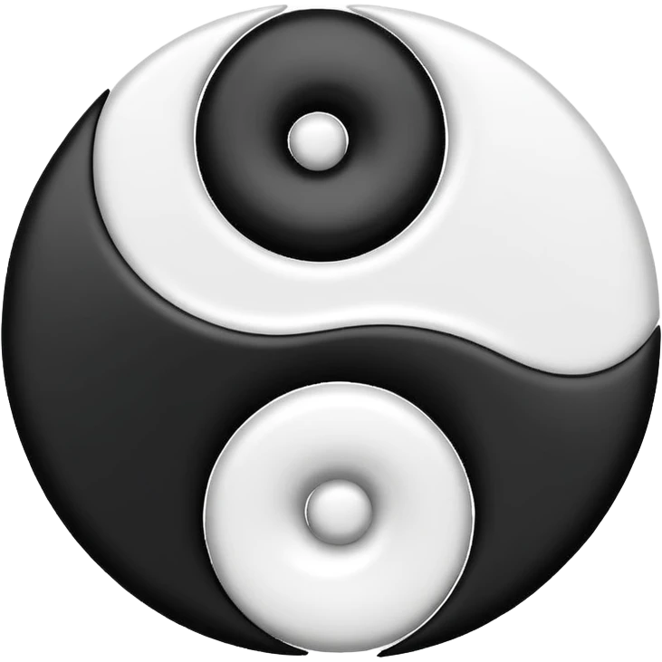 Yin and yang emoji