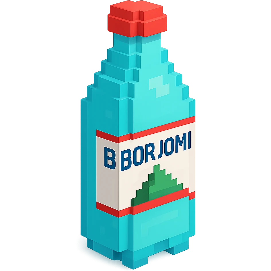 бутылка borjomi, no background emoji