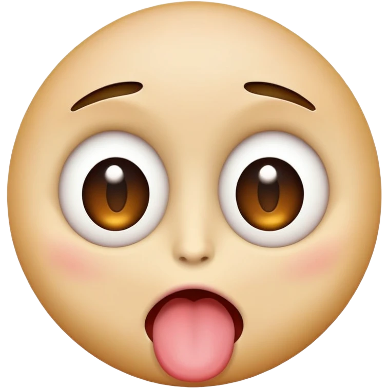 a tongue sticking out emoji with wide eyes  emoji
