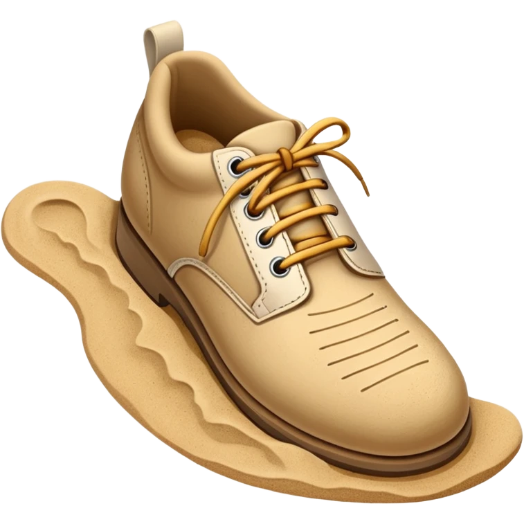 footprint of a single shoes emoji