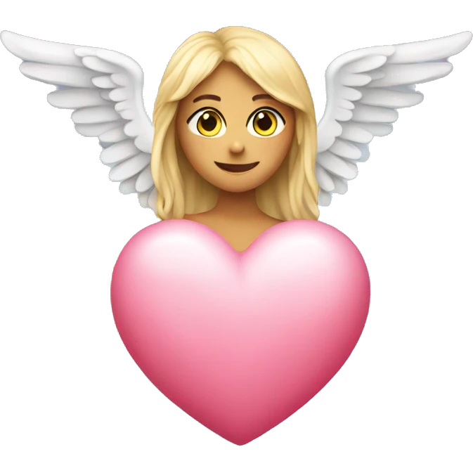 heart with angel wingsb emoji