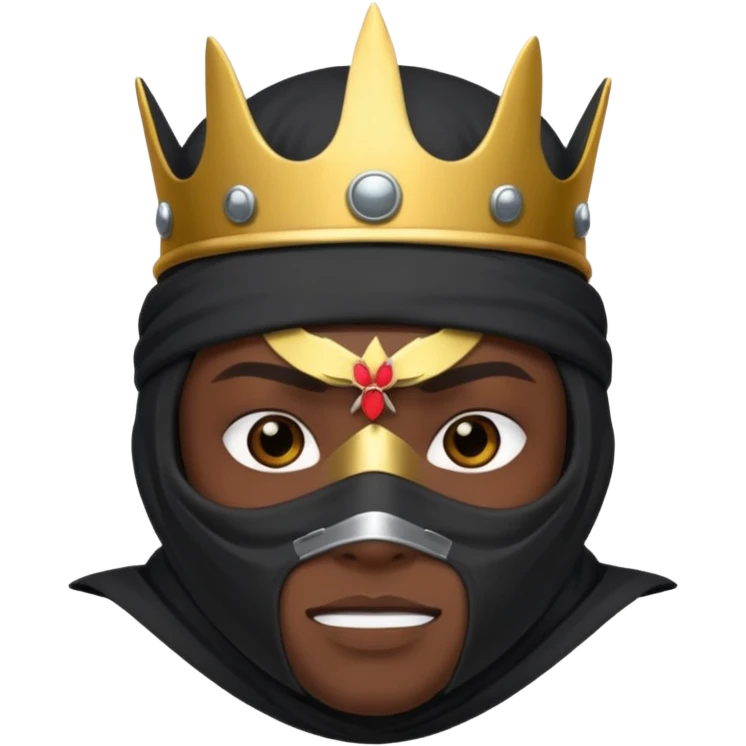 This 🥷🏻 for this 🫅🏽 emoji