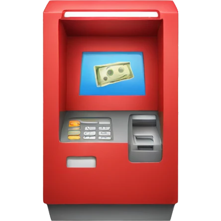 red ATM emoji