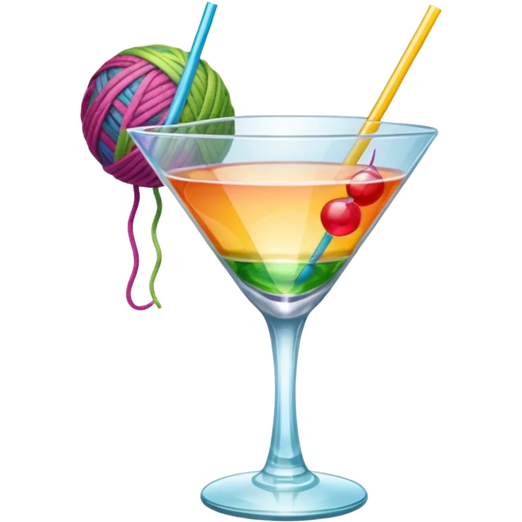 ball of yarncocktail glass emoji