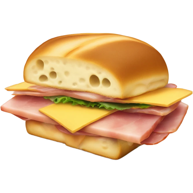 sándwich tostado de jamón y queso  emoji