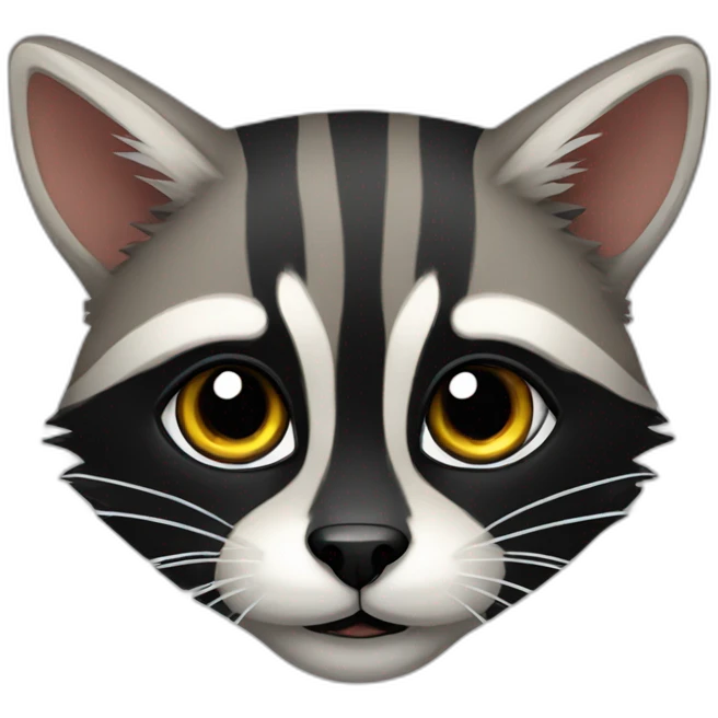 Raccoon cat emoji