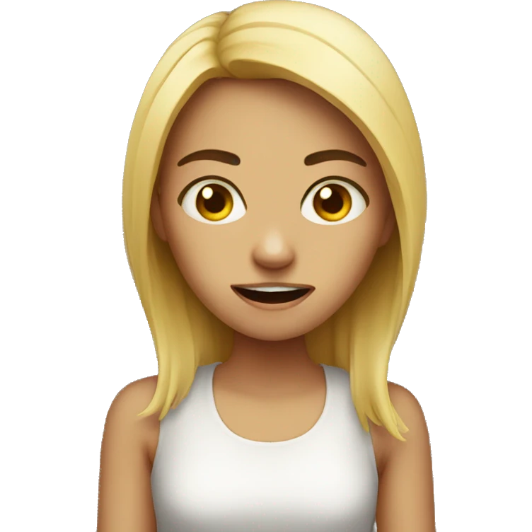 Scary girl  emoji