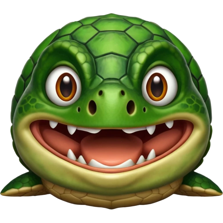Screaming turtle emoji