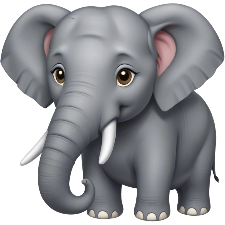 Cinematic Noble Elephant Portrait Emoji, Poised and regal, with a massive, majestic build and a smooth, well-groomed gray hide adorned with gentle wrinkles and proud tusks, deep-set soulful eyes, Simplified yet sharp and sophisticated features, highly detailed, glowing with a soft, dignified glow, high shine, intelligent and gentle, stylized with an air of ancient wisdom, focused and attentive, soft glowing outline, capturing the essence of a watchful and confident giant, so majestic it feels as though it could trump out of the screen with effortless authority! emoji