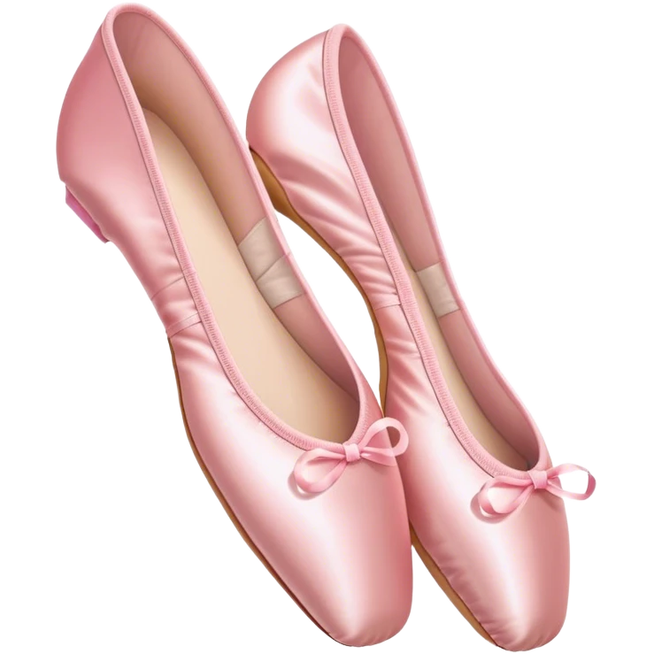 Pink ballet pointe shoes emoji