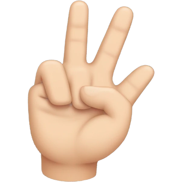Rock on sign emoji