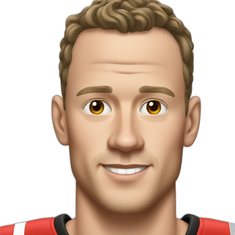 Jonathan Toews as a beach bum emoji