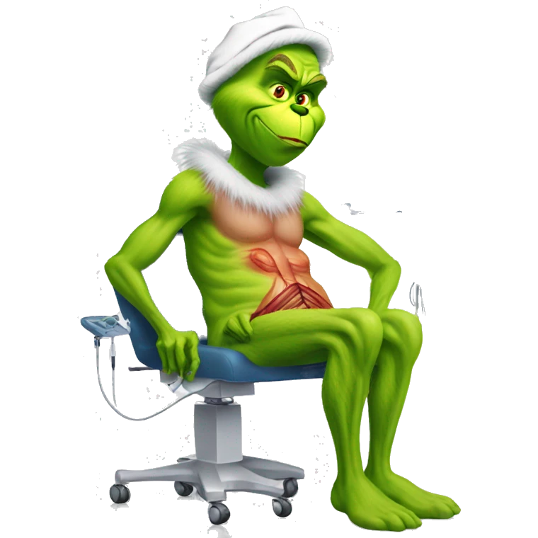 the grinch getting knee surgery emoji