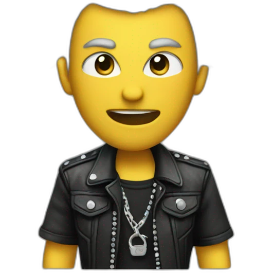 A punk who is cheering emoji