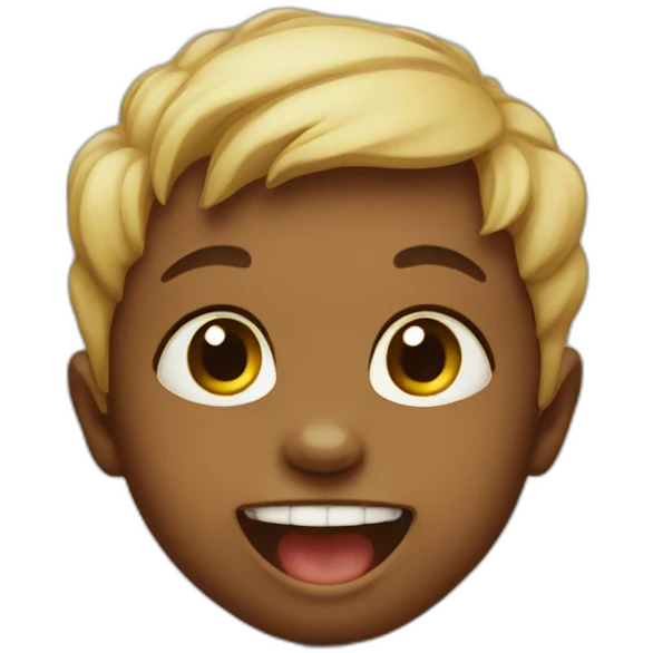 Baby with one teeth emoji