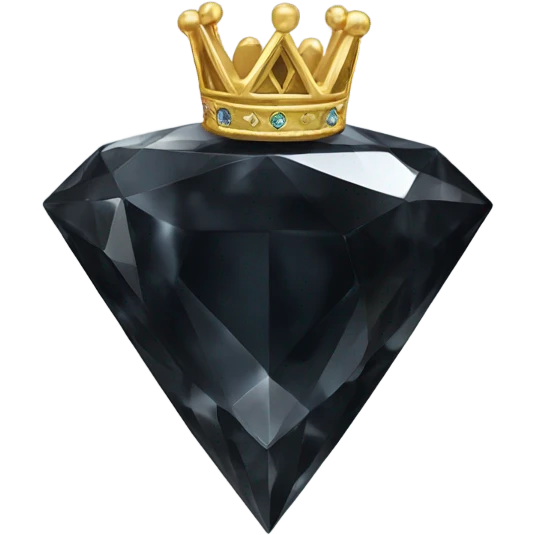 Black Diamond with a gold crown emoji