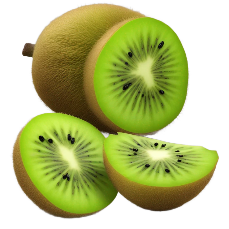 3d kiwi fruit emoji
