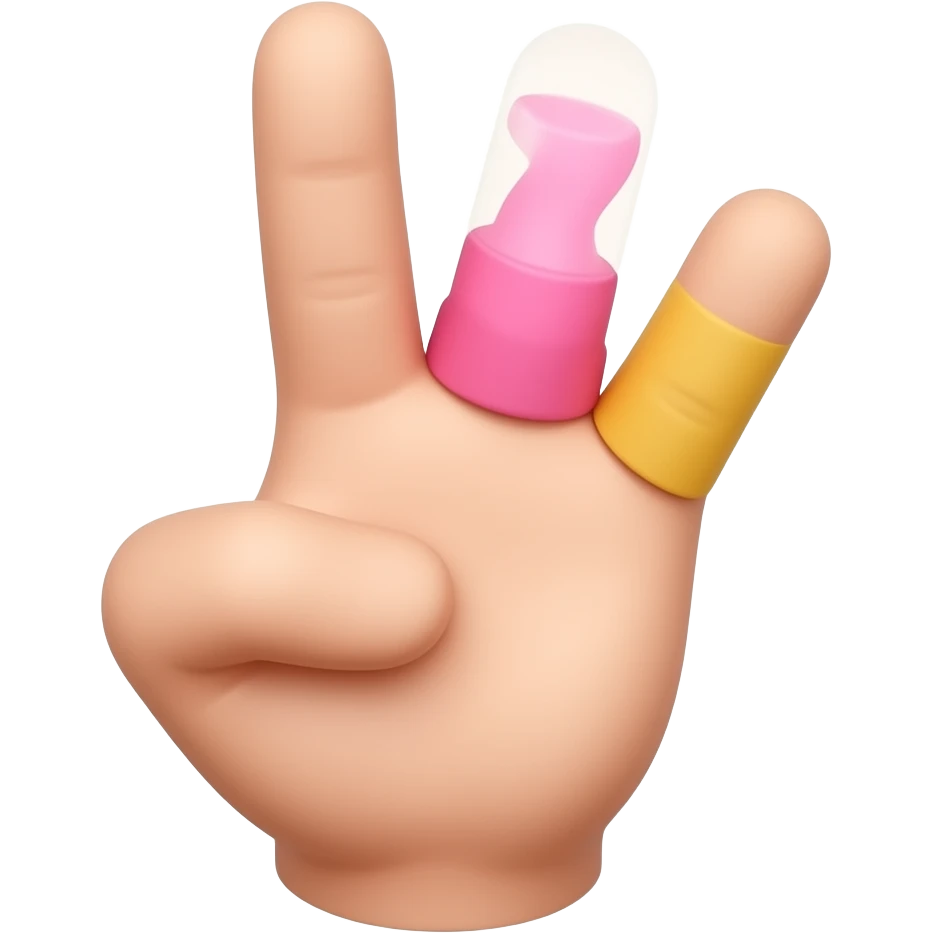 two in the pink one in the stink yellow hand gesture emoji