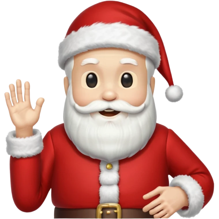 Skeleton death dressed as santa emoji