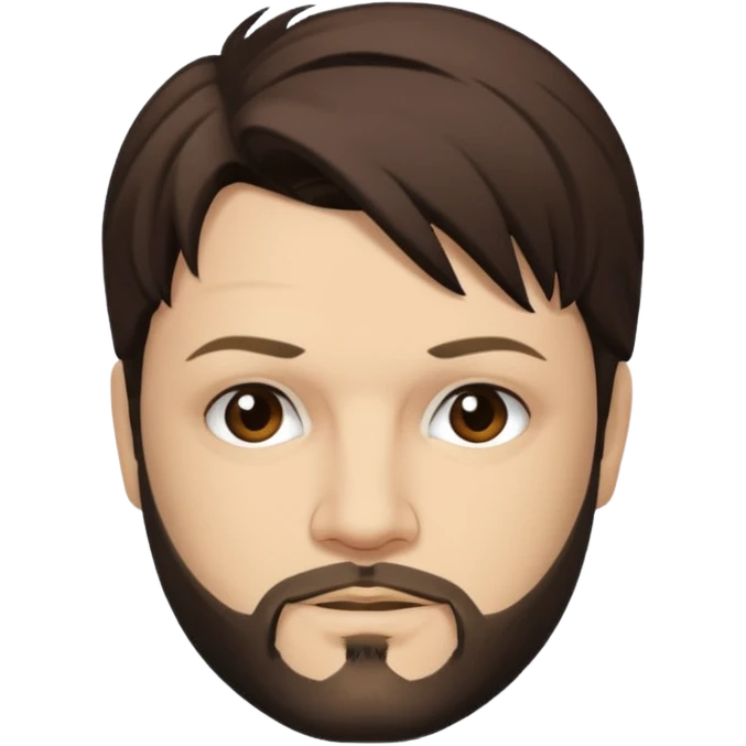 Bam Margera with dark brown hair emoji