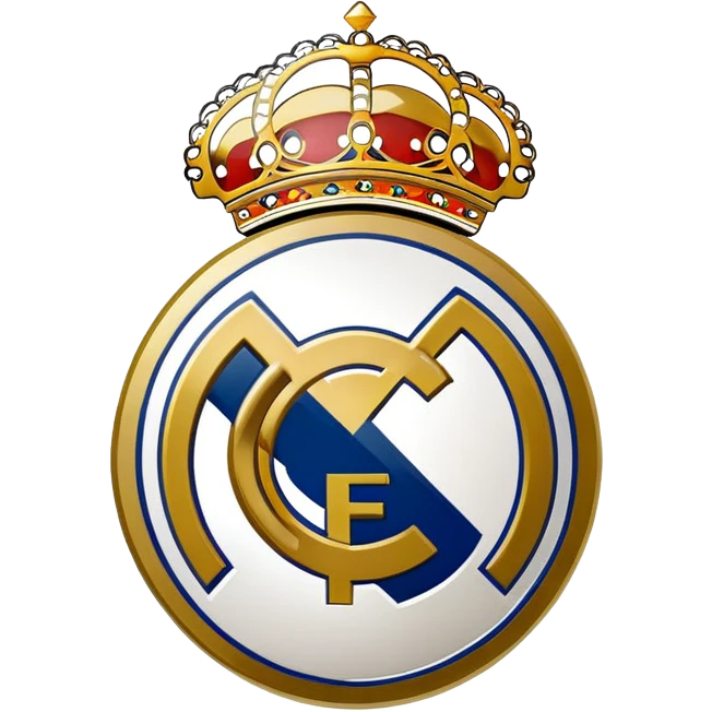 Real Madrid football club logo emoji
