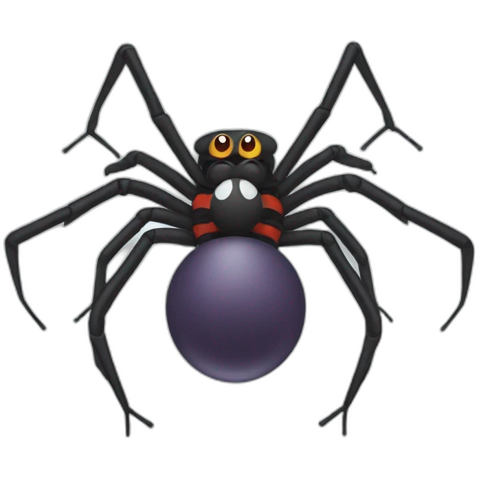 Funny spider emoji