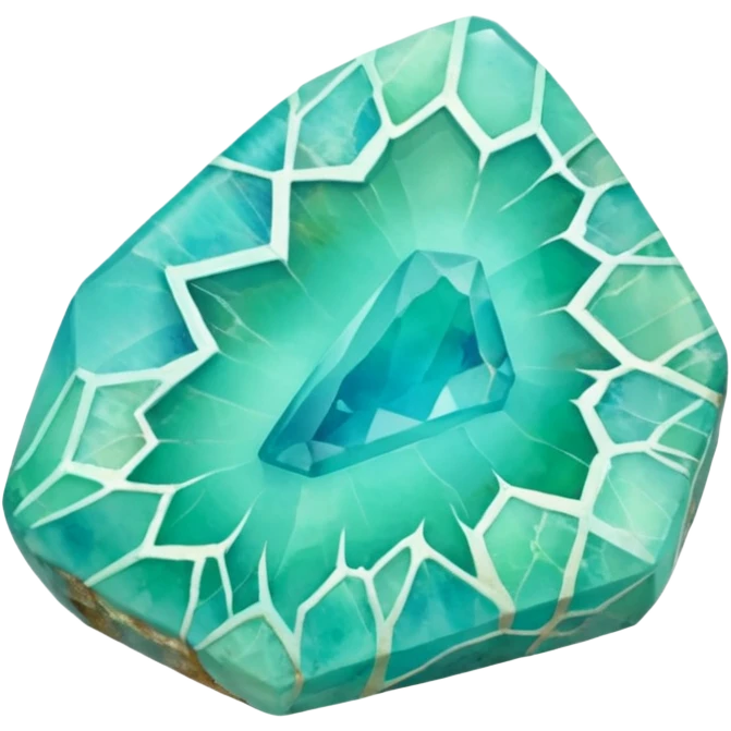 peruvian opal gemstone raw crystal mineral detailed emoji