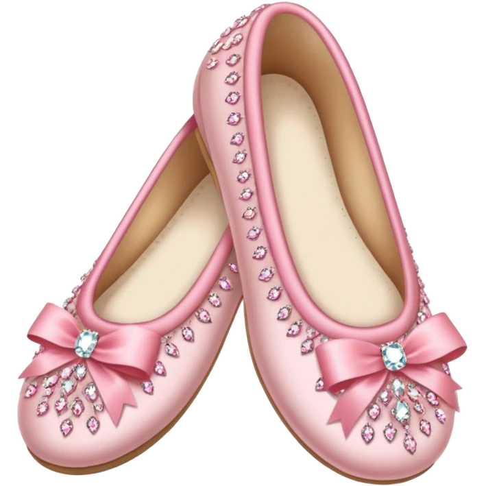 pink rhinestone ballerina slippers emoji