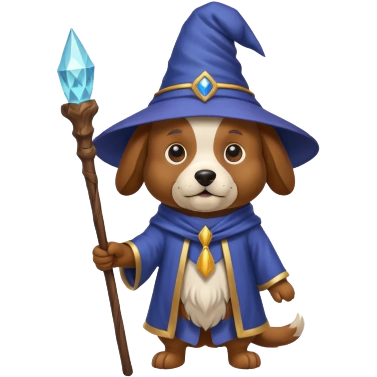 Dog wizard emoji