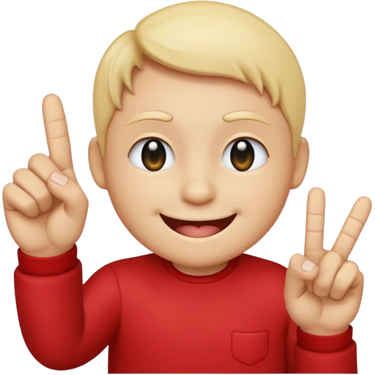 Een mix van een smiley die een middelvinger op steekt en deze: 🥰 emoji