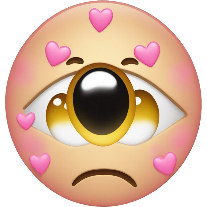 face with pink hearts for eyes emoji
