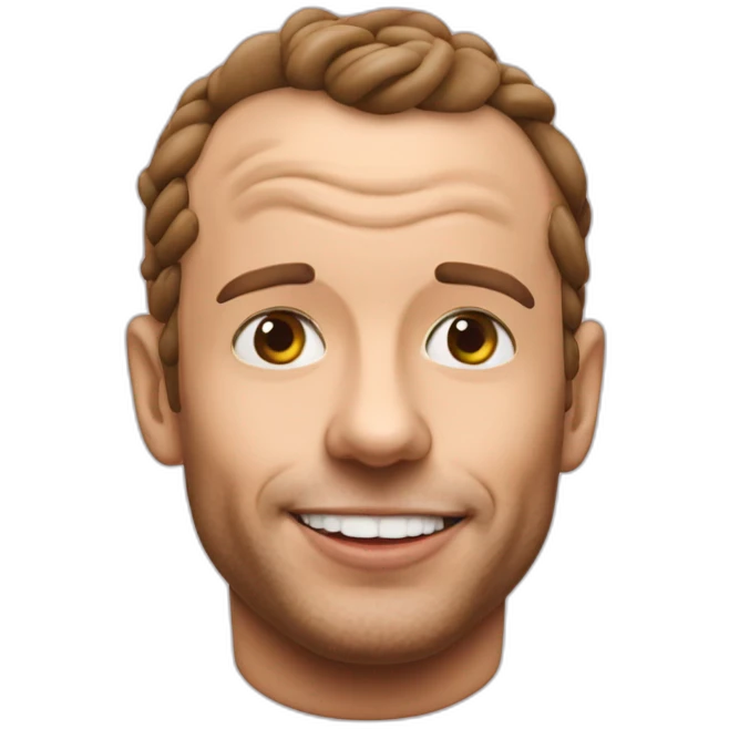Macron mange macaron emoji