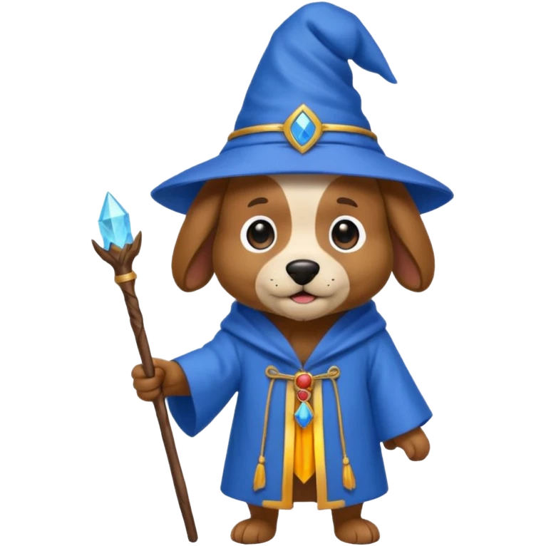 Dog wizard emoji