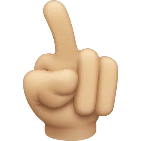 point finger emoji