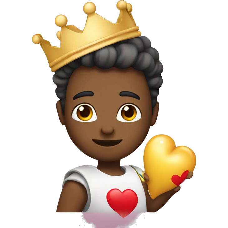 Emoji enamorada con una corona  emoji