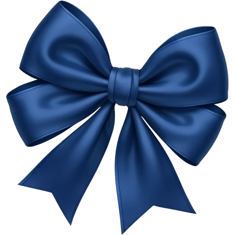 Navy blue bow emoji